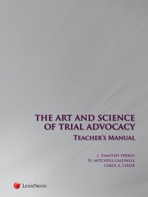 cover image of The Art and Science of Trial Advocacy